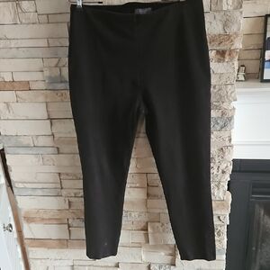 Lysse Women's Classic Black Pull On Pants/Leggings, Straight Leg. Size L